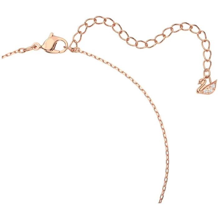 Necklaces Swarovski Swarovski Womens Necklace Sparkling Dance Pink Stone Rose Gold Chain 5514488
