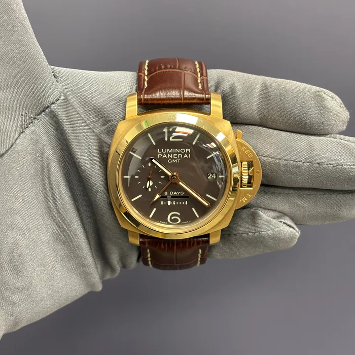 Happy Jewelers Watches Panerai Luminor 44mm Brown Dial Watch Ref PAM00289