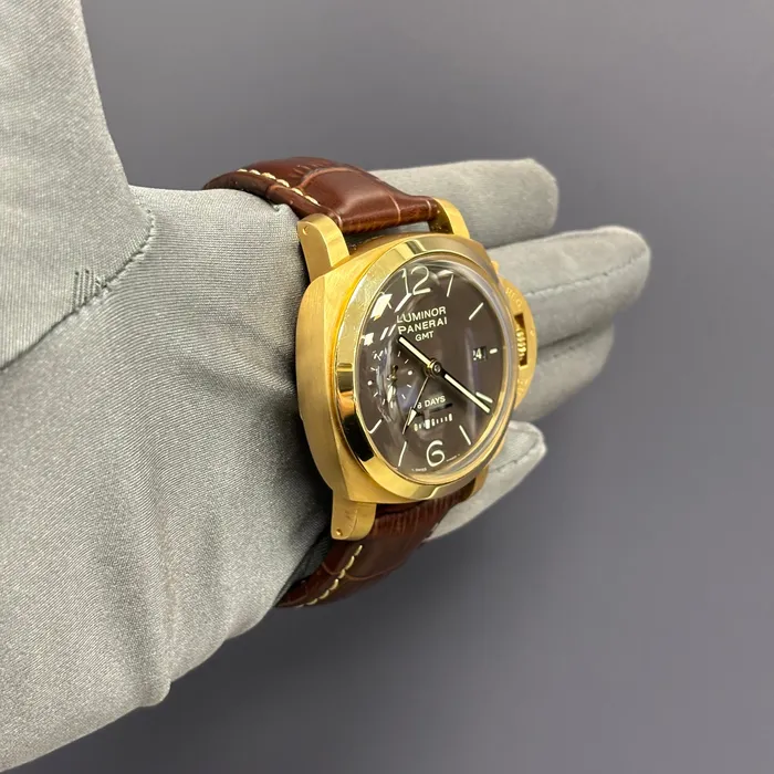 Happy Jewelers Watches Panerai Luminor 44mm Brown Dial Watch Ref PAM00289
