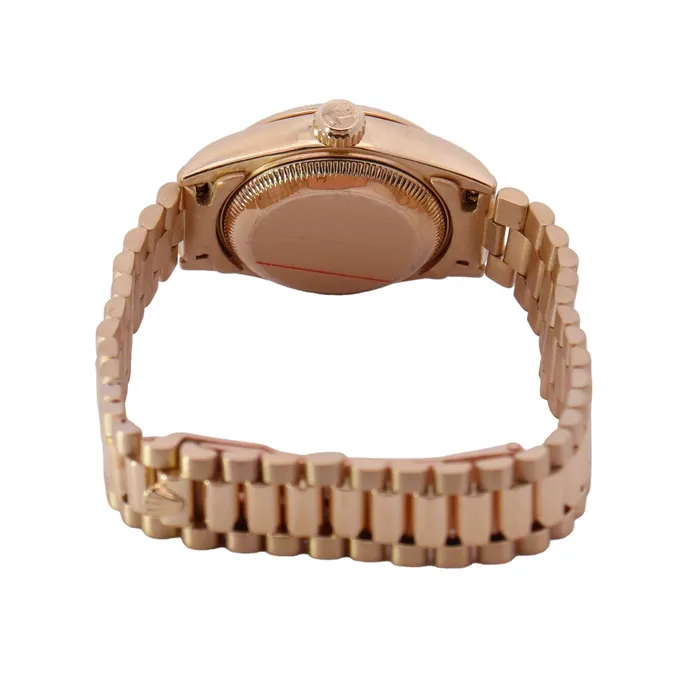 Happy Jewelers Watches Rolex Datejust Yellow Gold 26mm Champagne Diamond Dial Watch Reference 69178